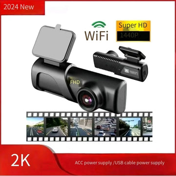 2K 1440P USB Car Camera with Night Vision & 24/7 Parking Surveillance