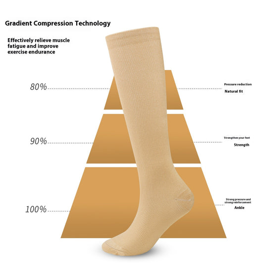 Long Tube Compression Socks – Outdoor Fitness, Running & Cycling Support