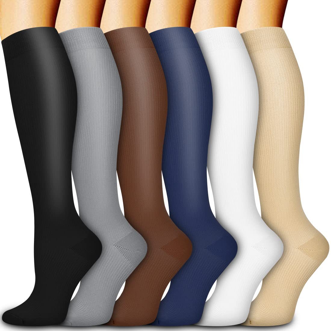 Long Tube Compression Socks – Outdoor Fitness, Running & Cycling Support