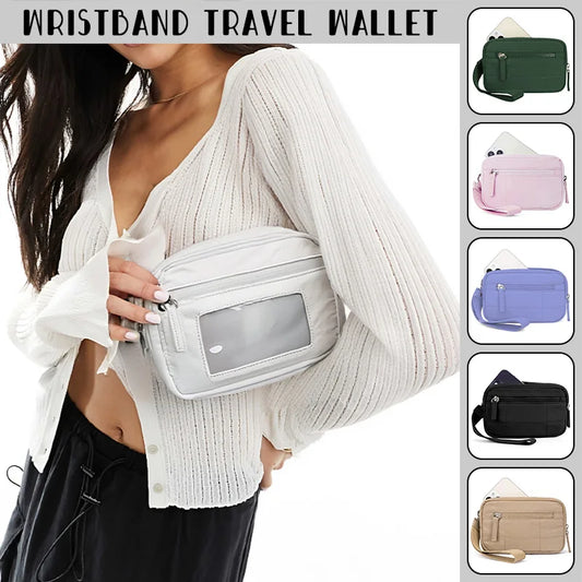 Puffer Quilted Wristlet Wallet for Women – Lightweight Nylon Travel Organizer with 3 Pockets