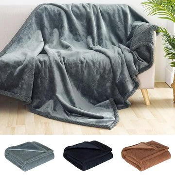 Luxury Shaggy Microfiber Blanket – Thickened, Waterproof & Ultra-Warm for Winter Comfort