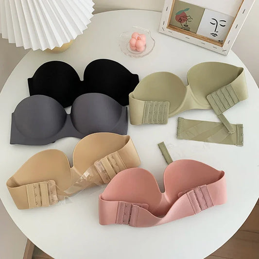 FINETOO Seamless Strapless Bralette – Wireless Comfort & Invisible Support