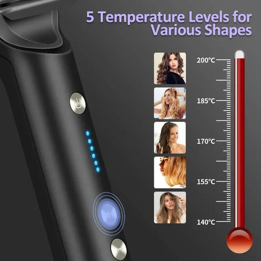Professional Electric Hot Comb – Quick-Heating Hair Straightener & Styling Brush