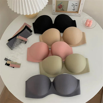 FINETOO Seamless Strapless Bralette – Wireless Comfort & Invisible Support