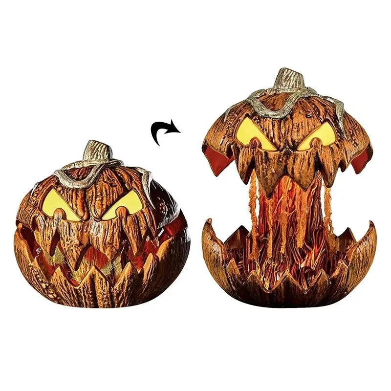 2025 Animated Talking Pumpkin – Noise-Activated Halloween Decor with Lifting Motion & Spooky Effects