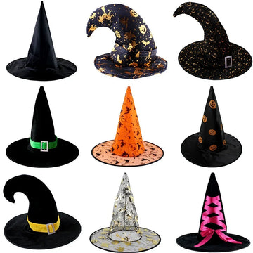 2025 Halloween Witch & Wizard Hats – Gauze Party Accessories for Kids’ Trick-or-Treat & Ghost Festival Fun