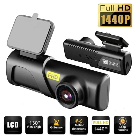2K 1440P USB Car Camera with Night Vision & 24/7 Parking Surveillance