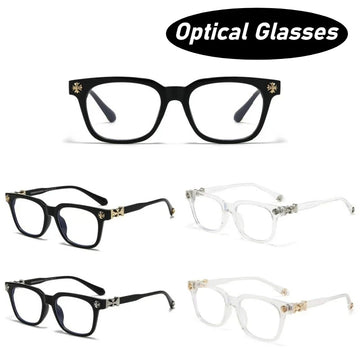 Retro Full-Frame HD Optical Glasses – Unisex Anti-Blue Light Eyewear with Personalized Large Frame