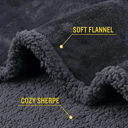 Luxury Shaggy Microfiber Blanket – Thickened, Waterproof & Ultra-Warm for Winter Comfort