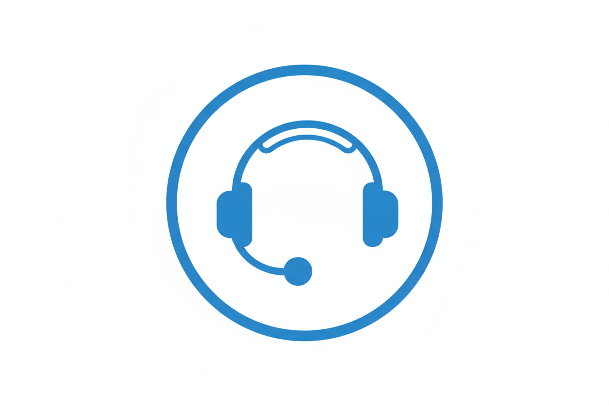 A imagem de atendimento ao cliente, deixar com símbolo no mesmo padrão das outras duas que criou para garantia e pagamento seguro, arredondada, sem quadrado em volta, fundo branco