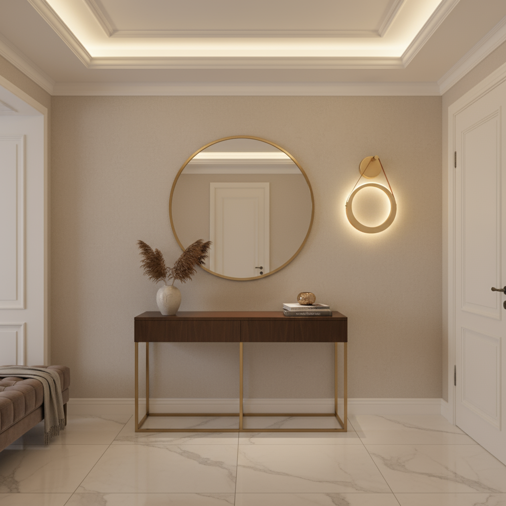 Arandela Ring em hall